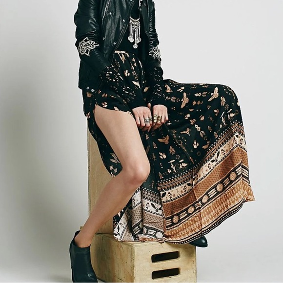 •SPELL• Phoenix Split Maxi Skirt {Mustang} - Picture 4 of 11